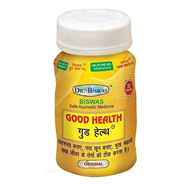 Dr. Biswas Safe Ayurvedic Good Health Capsules | Pack of 1 | 50 Caps
