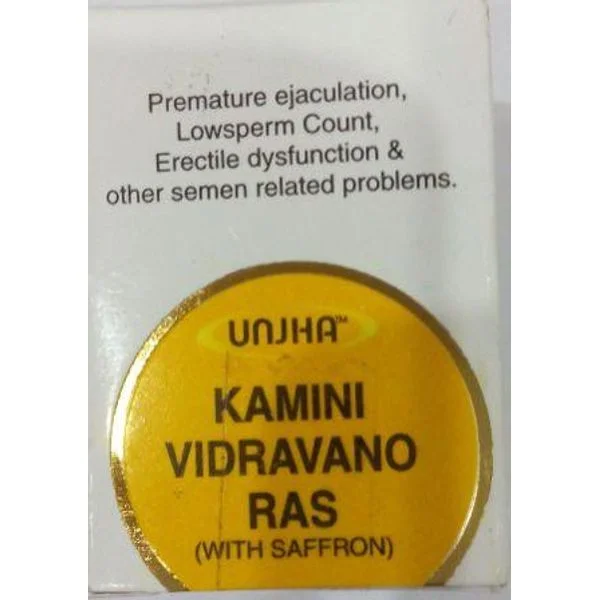 Unjha Kaminividravan Ras 10 tablet with Kesar