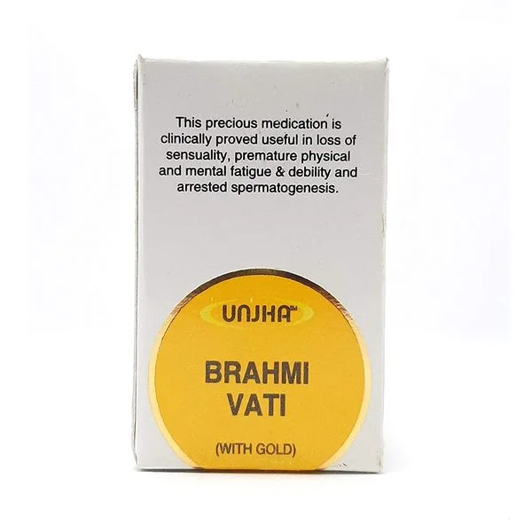 Unjha Brahmi Vati with Gold 10 tablet combo of 3 packs