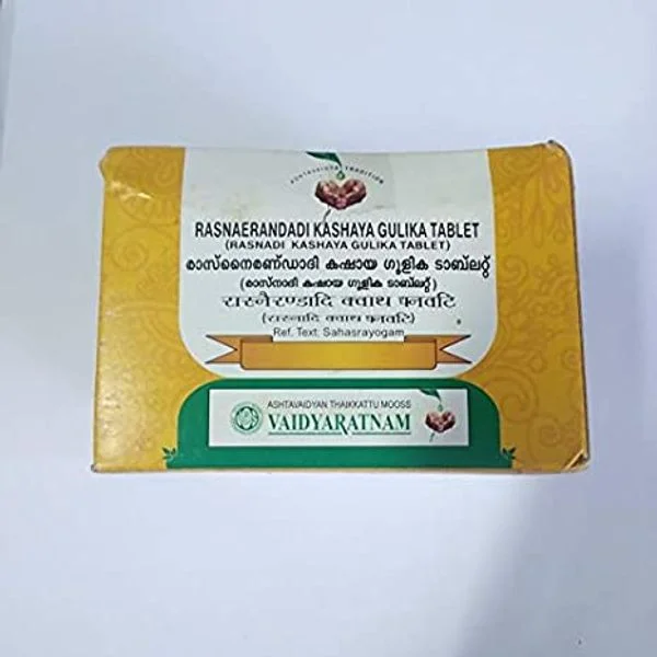 Vaidyaratnam Rasnadi Kashaya Gulika 100 Tablet( Rasnaerandadi )