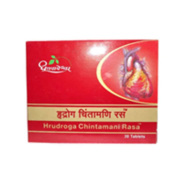 Dhootapapeshwar Hrudaroga Chintamani Ras 30 tablebts