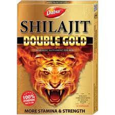Dabur Shilajit Double Gold 60 Capsules(6*10 Caps) combo