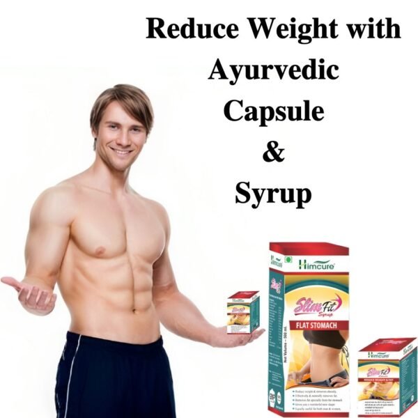 HIMCURE Slim Fit Capsule & Syrup - Ayurvedic Weight Loss Medicine For Men & Women