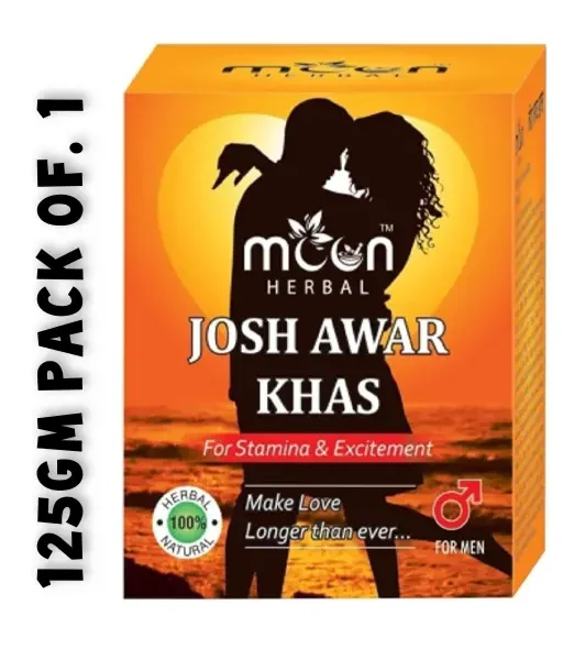 Moon Herbal Josh Awar Khas 125 gm pack of 1 Moon Herbal Laboratories Pvt Ltd Product highlights Helps to overcome weakness and debility It may help elongate the duration of sexual intercourse